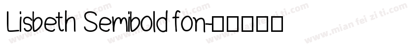 Lisbeth Semibold fon字体转换